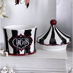 Killstar TRICKS N CHILLS SMALL JAR kitchen or bathroom Carnival Circus theme NEW